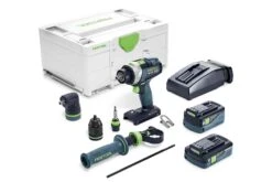 Festool TPC 18/4 5,2/4,0 I-Set QUADRIVE 18V Li-ion Accu-klopboormachine Set (1x 5,2Ah En 1x 4,0Ah) In Systainer - 577247