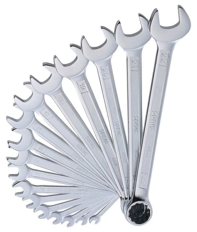 Sonic 601702 Ringsteeksleutel Set In Etui 17 Delig - 6 T/m 22 Mm - Afbeelding 2
