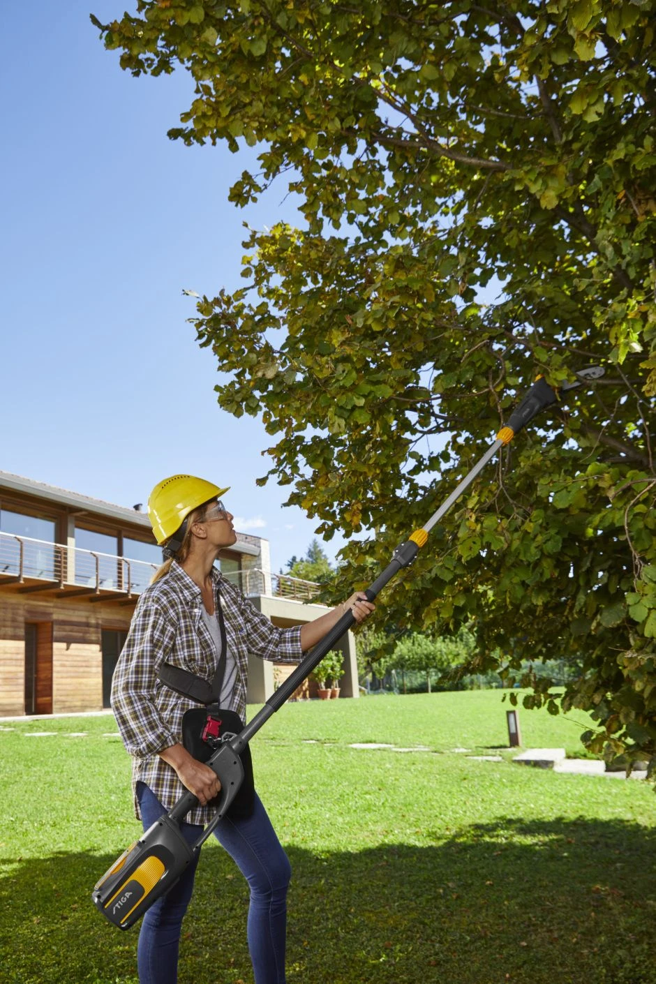 Stiga PS 700e Accu Snoeizaag Op Steel - 25cm - Telescopisch - Afbeelding 7