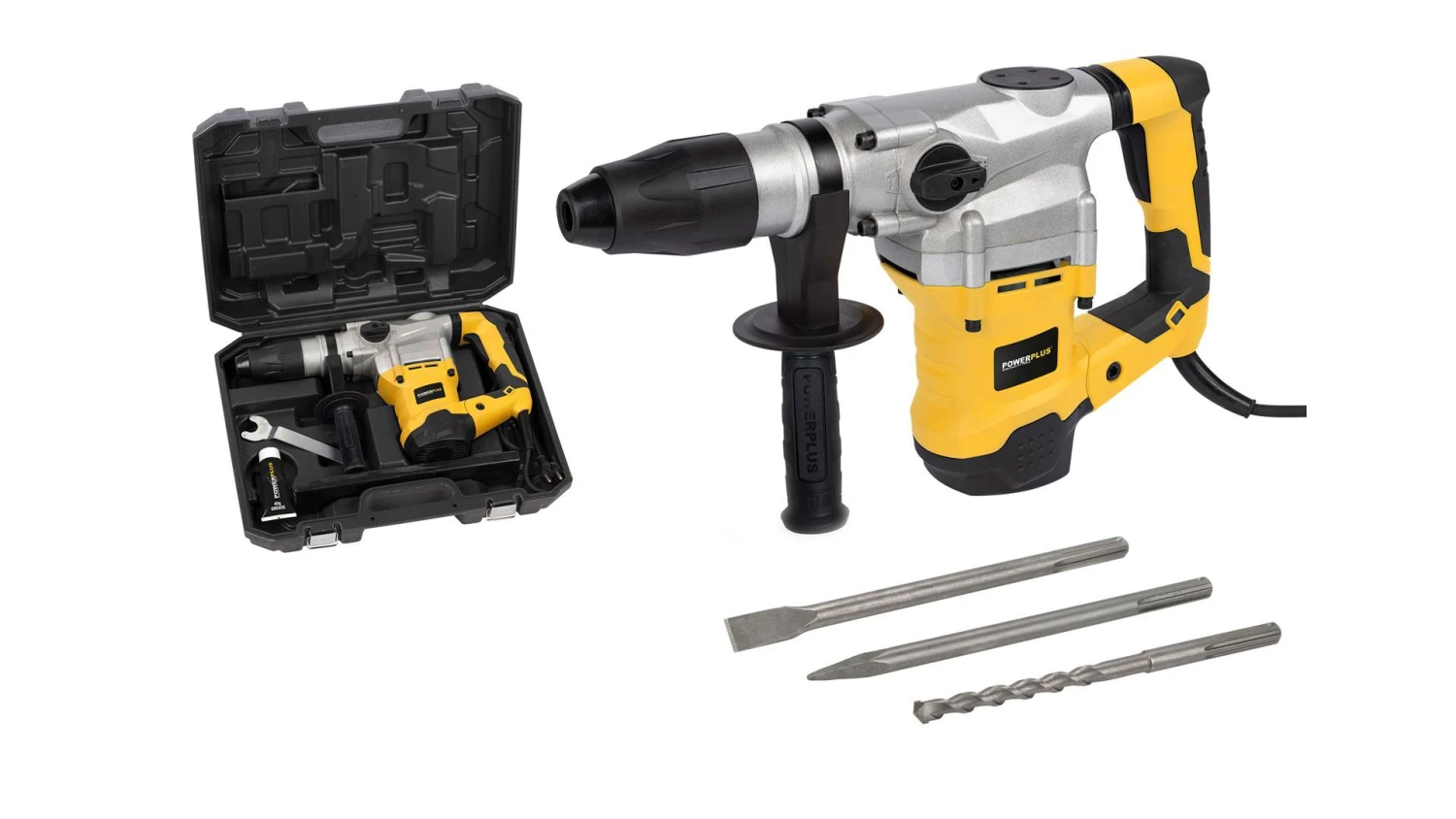 Powerplus POWX1179 Boorhamer In Koffer - 1600W - 9J - Afbeelding 2