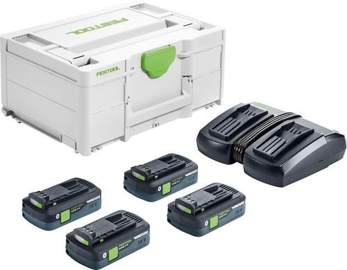 Festool CTMC SYS HPC 4,0 I-Plus 36V (2x18V) Li-Ion Accu Stofzuiger Set (4x4.0Ah) - 2400L/min - M-klasse - 576942 - Afbeelding 6