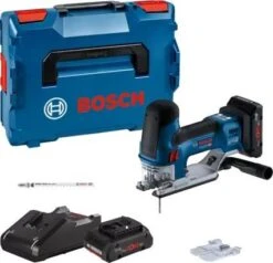 Bosch GST 18V-155 SC 18V Li-ion Accu Decoupeerzaag Set (2x 4.0Ah) In L-Boxx - 360° Grip - 3800 Tpm