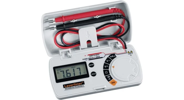 Laserliner MultiMeter-PocketBox Multimeter In Boxset - Digitaal - AC/DC 250V & 200mA - 083.028A