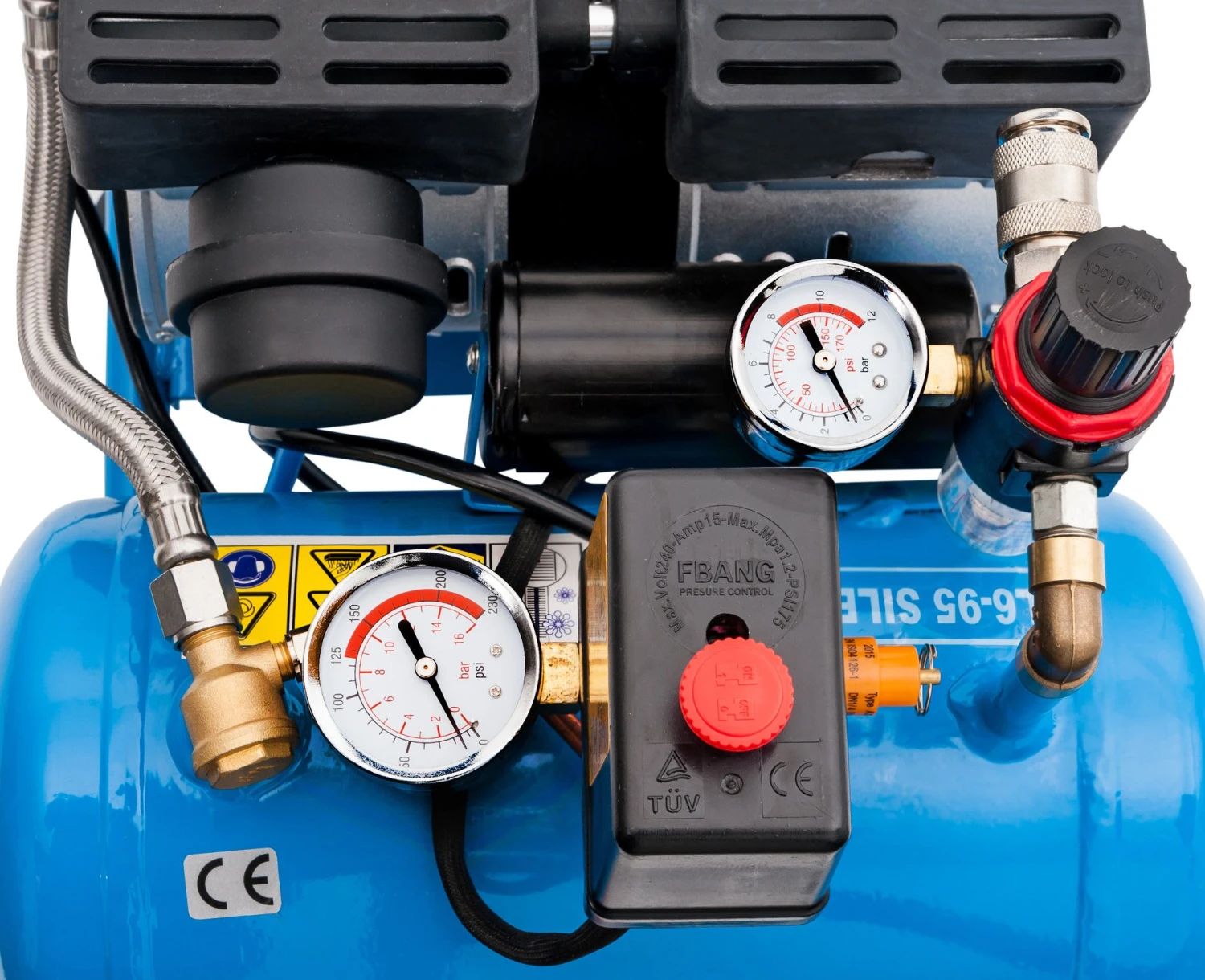 Airpress 36743 - Stille Olievrije Compressor L 6-95 8 Bar 0,6 Pk 25 L/min 6 L - Afbeelding 7