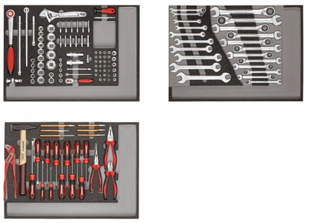 Gedore RED R21560004 130-delige Gereedschapswagen 6 Laden - Afbeelding 2