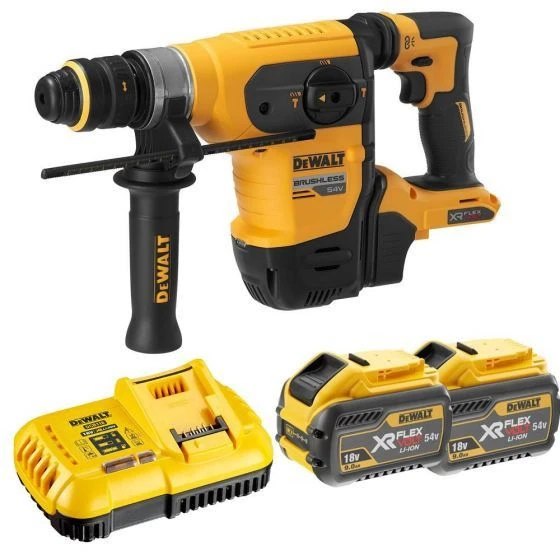 DeWALT DCH417X2-QW 54V Li-ion FlexVolt Accu Combihamer Set (2x 9.0Ah) In TSTAK Koffer Met 17-delige Accessoire Set