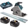 Makita DSP600PT2J1 36V (2x 18V) Li-Ion Accu Invalzaag Set (2x 5,0Ah Accu) In Mbox Incl. Geleiderail - 165 X 20 Mm - Koolborstelloos