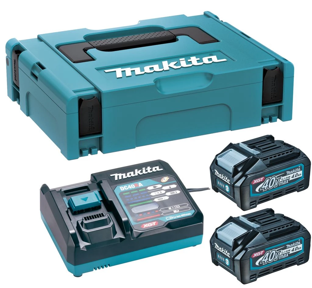 Makita 191J97-1 Startset XGT 40 V Max DC40RA/2xBL4040 - Afbeelding 2