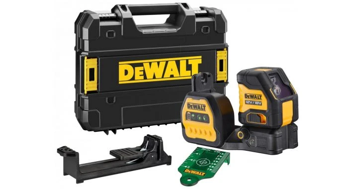 DeWALT DCE088NG18 12V / 18V Li-ion XR Accu Zelfnivellerende Kruislijnlaser Body In TSTAK Koffer - Groen