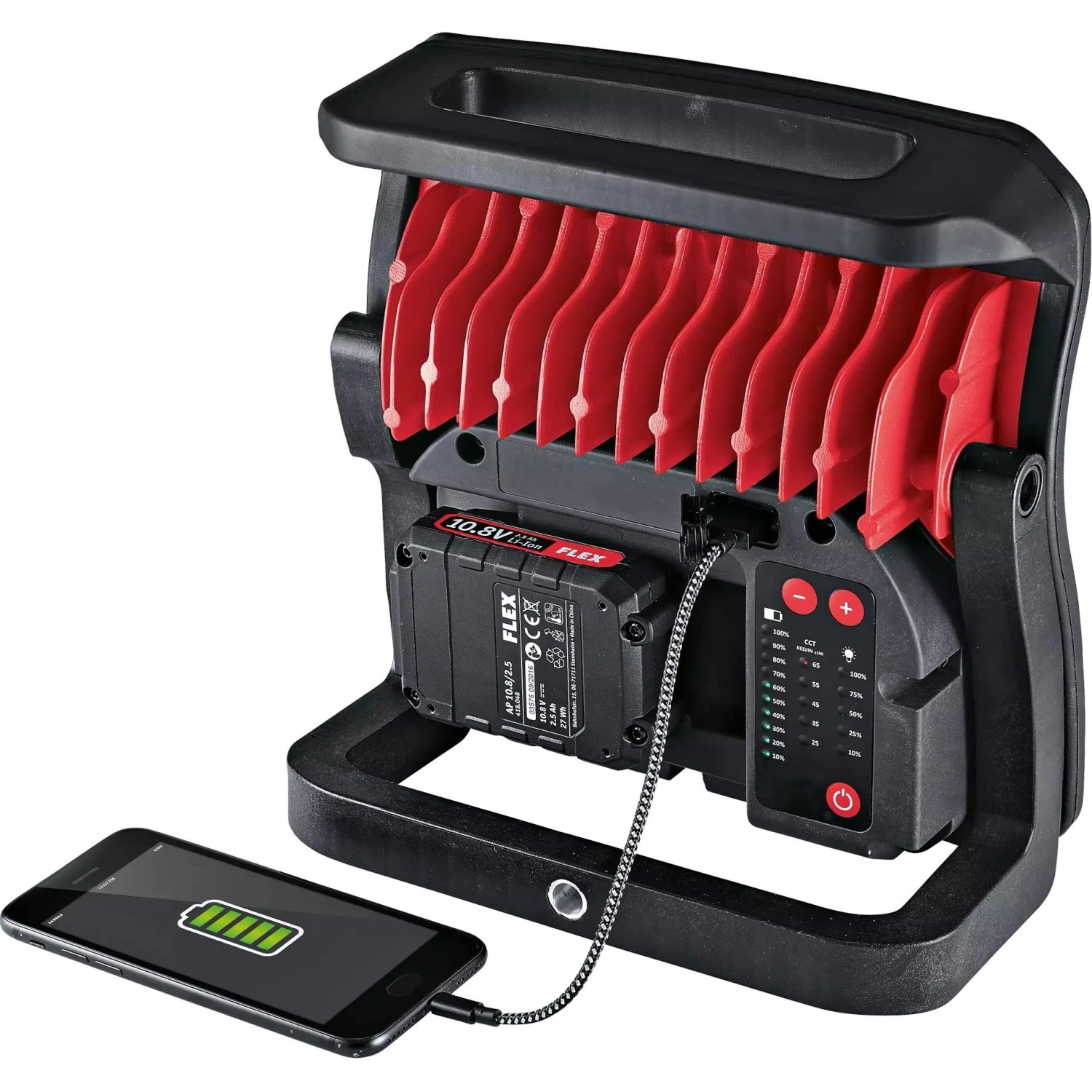 Flex DWL 2500 Li-ion Accu LED Lamp Full Spectrum Body - 10.8/18.0 10.8/18V - Afbeelding 5