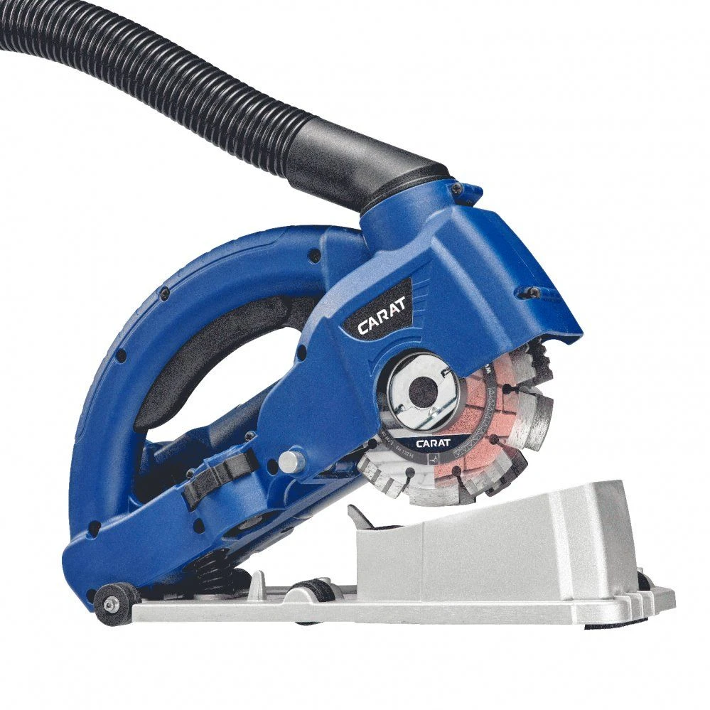Carat SL-1255 Dustec Sleuvenzaagmachine Incl. 2 Diamantzaagbladen In Koffer - 1800W - 125 X 22,23mm - Afbeelding 2