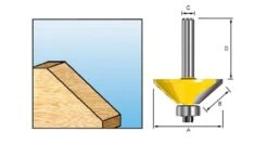 Makita D-11499 Fasefrees Met Kogellager - 45° - 8mm