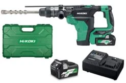 HiKOKI DH36DMAWAZ 36V Multivolt Li-Ion Accu SDS-Max Boorhamer Set (2x 4,0Ah) In Koffer - 8,5J - Koolborstelloos