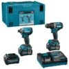 Makita DK0198G201 XGT 40 V Max Li-Ion Accu Boor-/schroefmachine (DF002G) & Slagschroevendraaier (TD003G) Combiset (3x 2.5Ah Accu) In Mbox