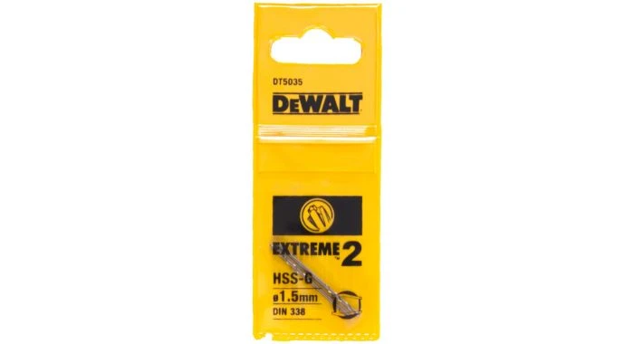 DeWalt DT5035 HSS-G Metaalboor EXTREME 2™ - 1.5x40mm (2st) - DT5035-QZ