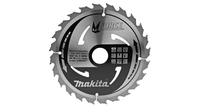 Makita B-08056 Mforce Cirkelzaagblad - 190 X 30 X 24T - Hout
