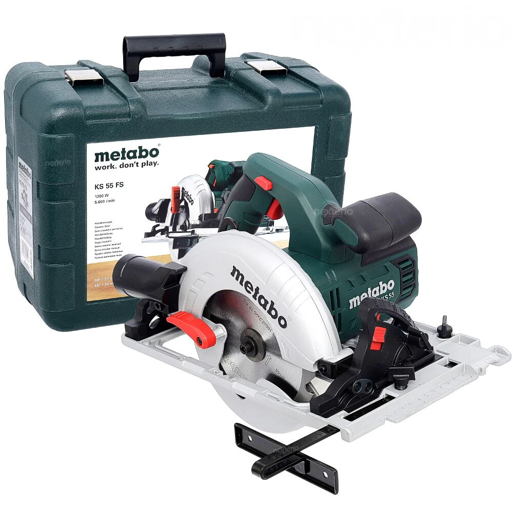 Metabo KS 55 FS Cirkelzaag En Geleiderail (1500mm) In Koffer - 1200W - 160mm - 690738000 - Afbeelding 2