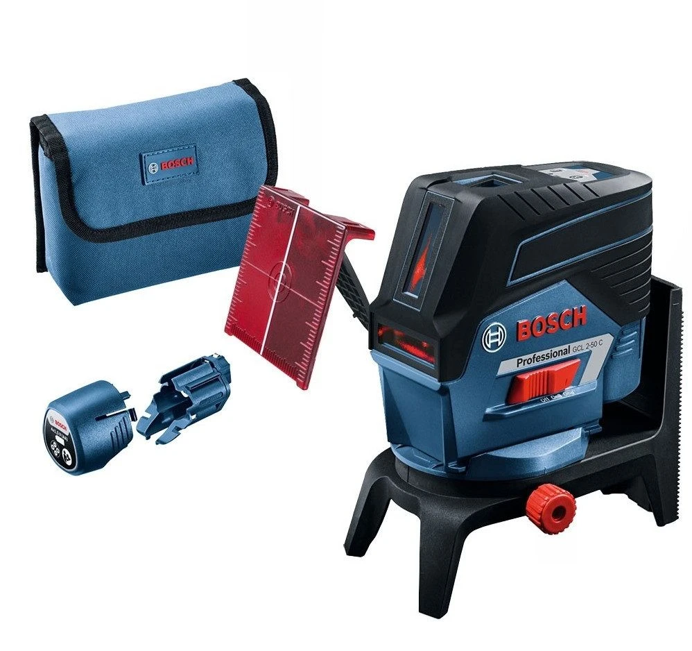 Bosch GCL 2-50 C 12V Li-Ion Accu Kruislijnlaser In Etui + Statief (BT 150) - 20m - 0601066G02 - Afbeelding 2