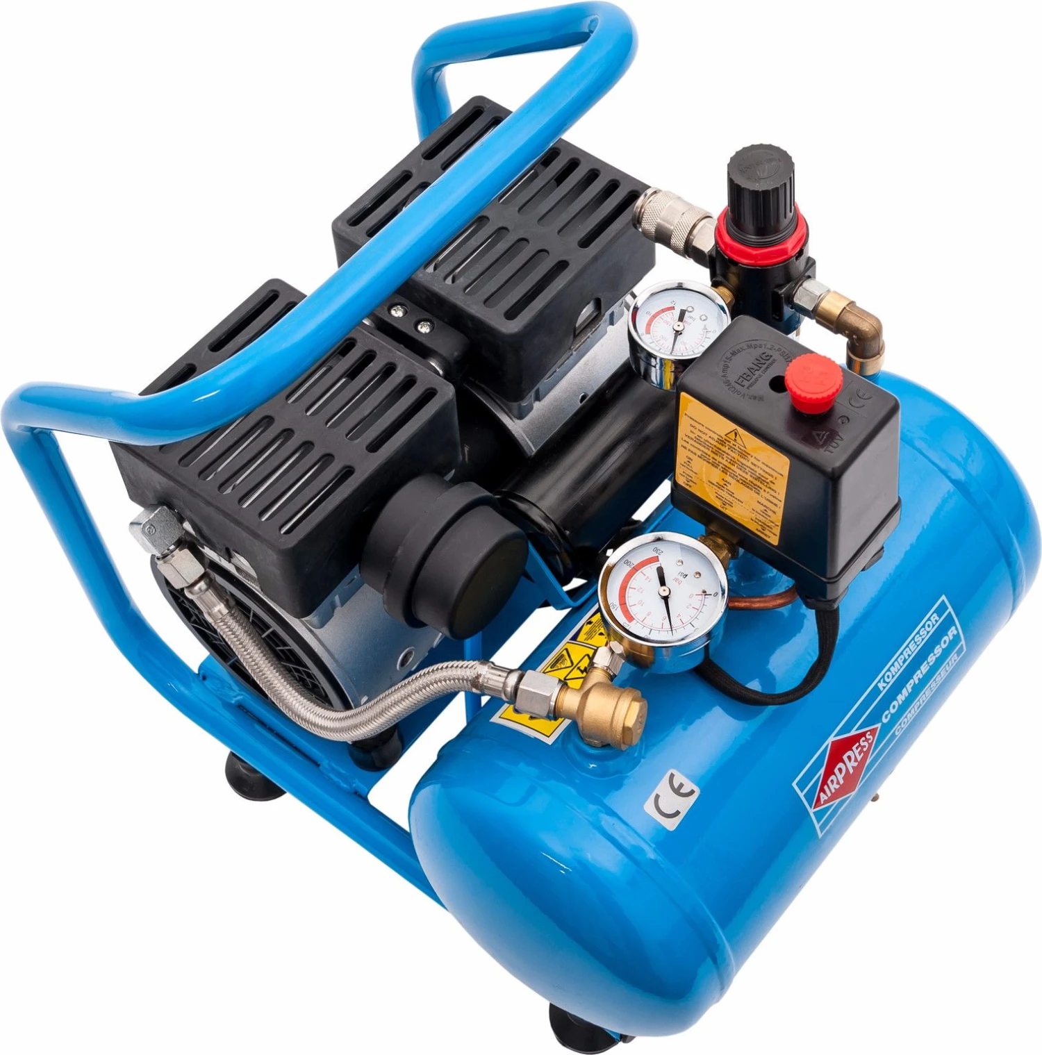 Airpress 36743 - Stille Olievrije Compressor L 6-95 8 Bar 0,6 Pk 25 L/min 6 L - Afbeelding 4