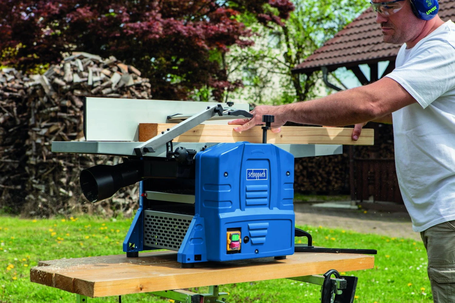 Scheppach HMS1080 Vlak- Van Diktebank - 1500W - 254mm - 5902209901 - Afbeelding 3