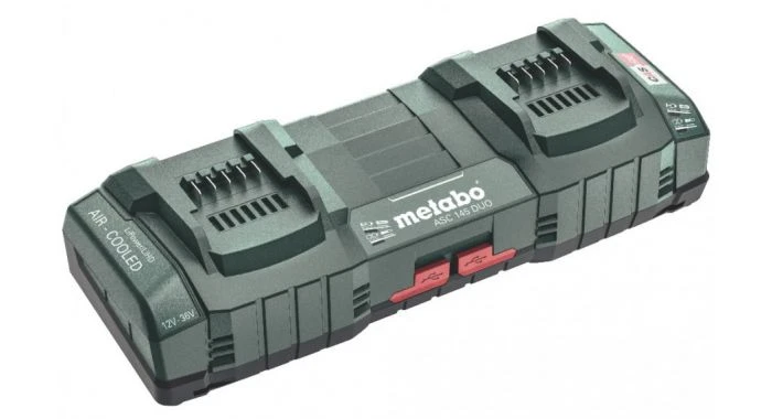 Metabo DUO ASC 145 12/18/36V LiHD/Li-Ion Accu Duolader Met USB Laadpoort (2x) - Air Cooled - 627495000