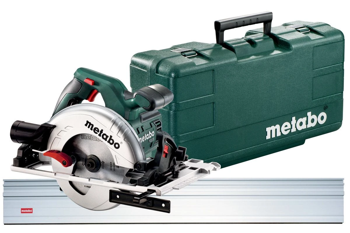 Metabo KS 55 FS Cirkelzaag En Geleiderail (1500mm) In Koffer - 1200W - 160mm - 690738000