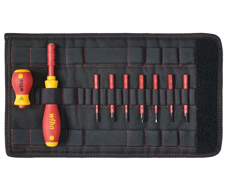 Wiha 2831T901 9-delige SlimVario Schroevendraaier-/bitset In Etui - SL/PH/PZ - 41232
