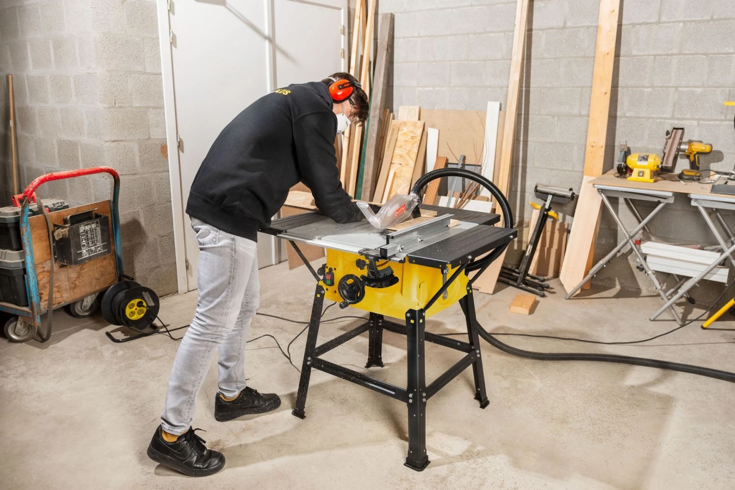 Powerplus POWX07595 Zaagtafel Met Onderstel - 2000W - 250mm - Afbeelding 9