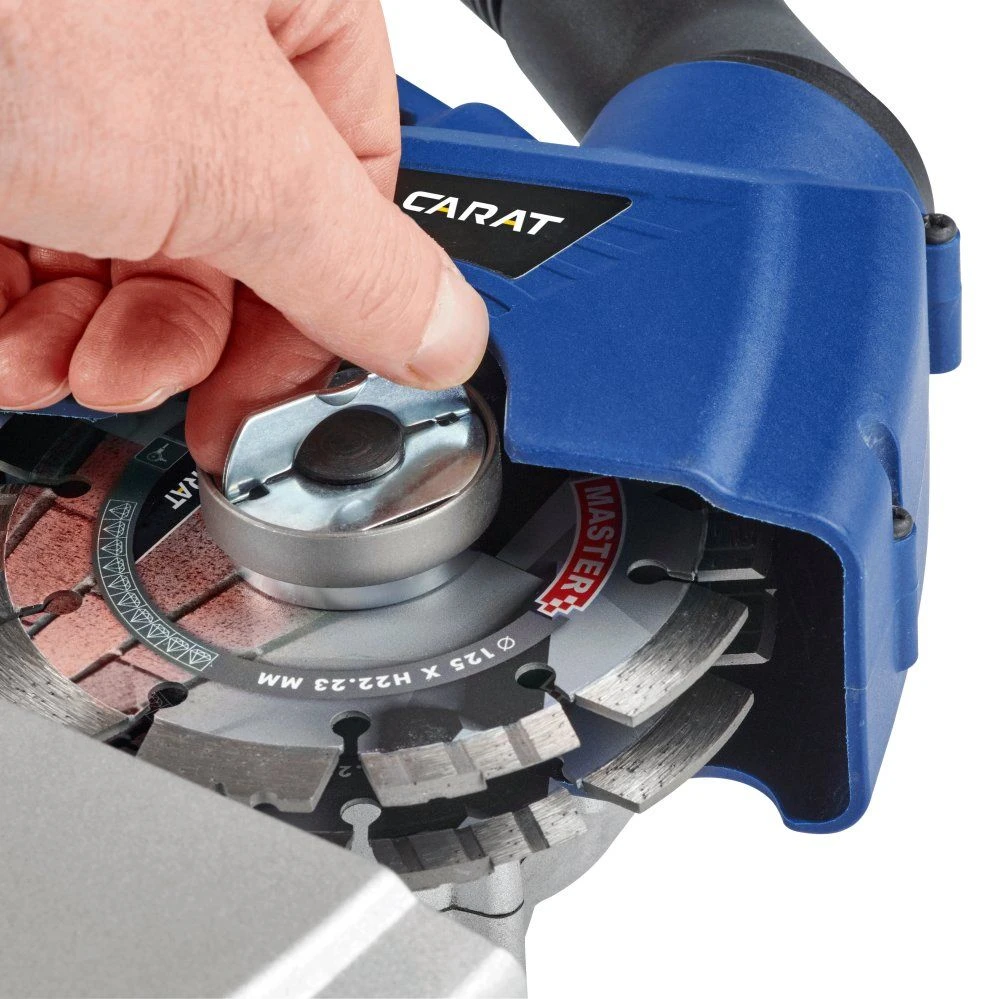 Carat SL-1255 Dustec Sleuvenzaagmachine Incl. 2 Diamantzaagbladen In Koffer - 1800W - 125 X 22,23mm - Afbeelding 3