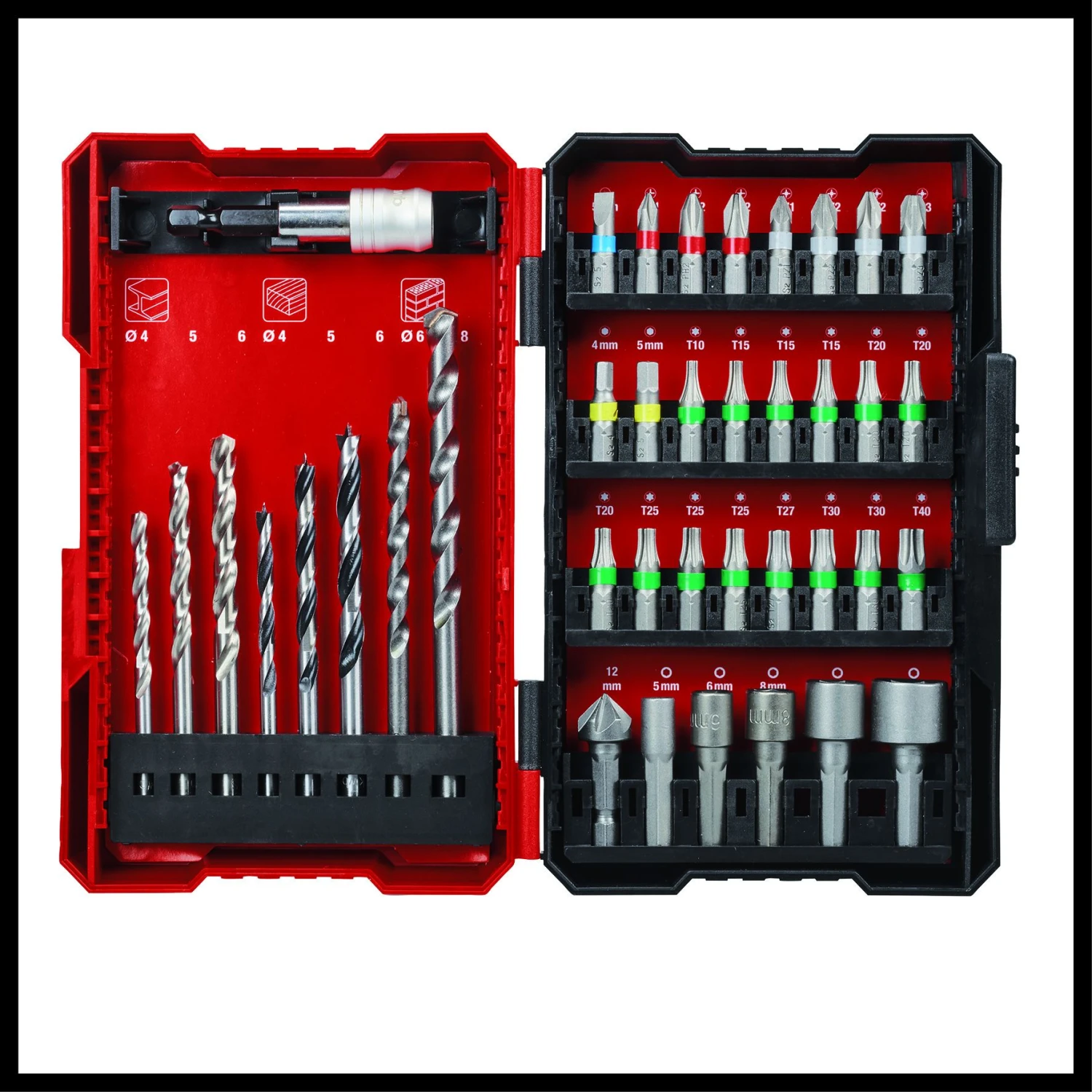 Einhell TP-CD 18/60 Li-i BL Kit 2.0 Ah + 39-delige Boor-/bitset - Accu Klopboor-/Schroefmachine - 2 Accu's - Power X-Change - Afbeelding 6