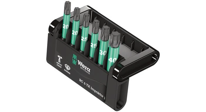 Wera 05057693001 6-delige Bit-Check 6 Impaktor 1 Bitset - Torx