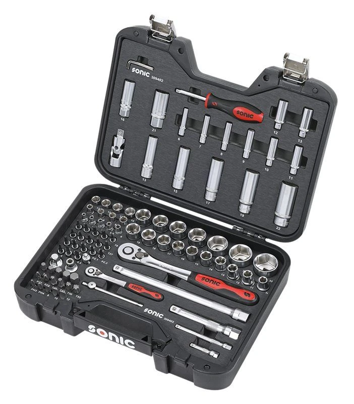 Sonic 309402 94 Delige Doppenset 1/4'' & 1/2'' In Koffer BMCS