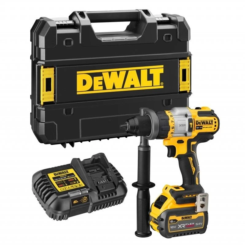 DeWALT DCD999T1-QW 18V Li-ion FlexVolt Accu Klopboor/schroefmachine Set (1x 6.0Ah) In TSTAK Koffer