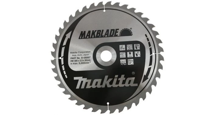 Makita B-08997 Makblade Cirkelzaagblad - 305 X 30 X 40T - Hout / MDF / Laminaat