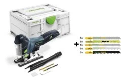 Festool CARVEX PSC 420 EB-Basic 18V Li-Ion Accu Decoupeerzaagmachine Body In Systainer Met 25-delige Decoupeerzaagbladset