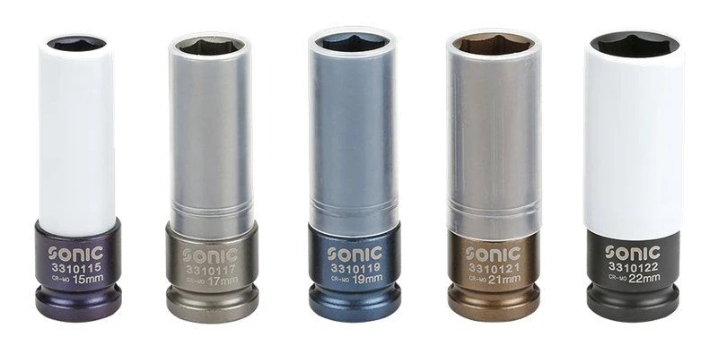 Sonic 300506 Doppenset 1/2'' Voor Wielmoeren - 5 Delig