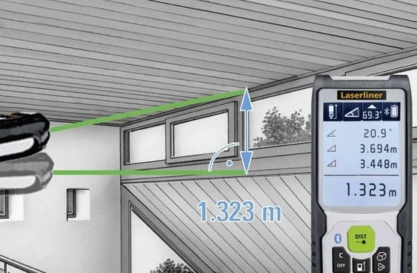 Laserliner LaserRange-Master Gi7 Pro Laserafstandsmeter Met Bluetooth - Groene Laser - 70m - 080.837A - Afbeelding 9