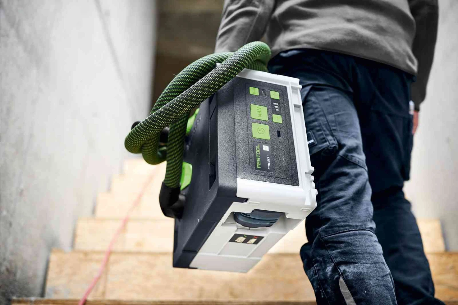 Festool CTLC SYS I-Basic 36V (2x18V) Li-Ion Accu Stofzuiger Body- 2400l/min - 576936 - Afbeelding 3